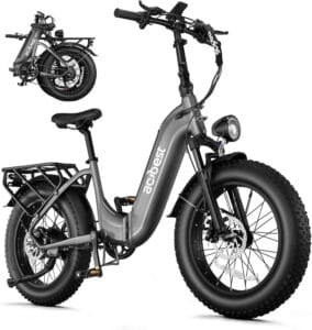 Best Electric Bikes Under $1500 : ACTBEST Electric Bike for Adults, 20'' X4 Fat Tire Ebike with Peak 1000W Motor, Up to 28MPH Speed.