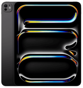 Apple iPad Pro 13-inch M4 front view with stunning display and slim profile Latest iPad Air 2025 : Apple iPad Pro 13-Inch (M4) front view with stunning display and slim profile.