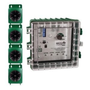  Eco-Friendly Pest Control Services Near Me : Bird-X Critter Blaster PRO Sonic Animals and Birds Decoy Device with Control Panel and 4 Speakers