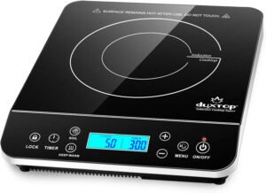  Innovative Home Appliances : Duxtop Portable Induction Cooktop Burner with LCD Sensor Touch, 1800 Watts, Silver, Model 9600LS/BT-200DZ