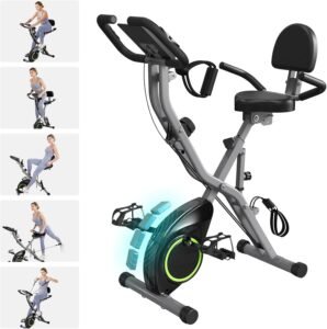 Top Home Equipment 2025 : Foldable Exercise Bike, 5 IN 1 Indoor Workout Bike for Home Use, Stationary Cycling Bike