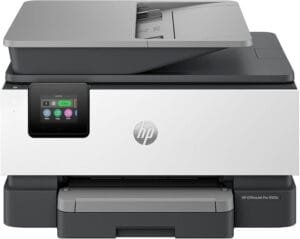 Best Home Equipment : HP OfficeJet Pro 9125e All-in-One Printer, Color Printer for Small and Medium Business with Print, Copy, Scan, Fax, and Touchscreen Features.