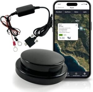 best car accessories 2025 : LandAirSea Overdrive Permanent GPS Tracker with waterproof hardwire kit and permanent mount for long-term vehicle tracking.