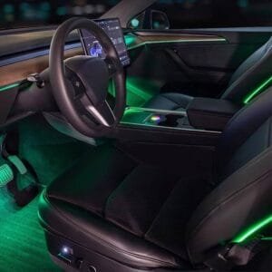 best car accessories 2025 : Laser Carving Ambient Light for Tesla Model 3 2020-2023.8, 128RGB Interior LED Neon Lights (Not for 2023.8+ Highland Version).