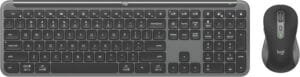 Best Home Equipment : Logitech MK955 Signature Slim Wireless Keyboard and Mouse Combo, Designed for Larger Hands with Quiet Typing and Clicking, Switch Across Three Devices.