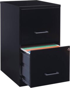 Top Home Equipment 2025 : Lorell 14341 18-Inch Deep 2-Drawer File Cabinet in Black Finish