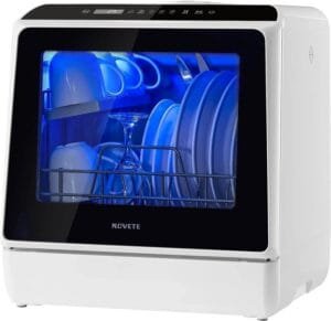 Home Equipment and Appliances for Every Room in 2025 : NOVETE Portable Countertop Dishwasher with Built-in Water Tank and Inlet Hose, Compact and Efficient.