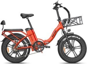 Best Electric Bikes Under $1500 : Rattan 1500W Peak Electric Bike for Adults, 28MPH Folding Ebike, 48V 13Ah Battery, 20 x 4.0 Fat Tire Foldable Electric Bike.