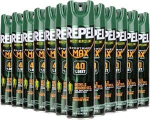  Eco-Friendly Pest Control Services Near Me : Sportsmen Max Insect Repellent 6.5-oz Aerosol with 40% DEET, Pack of 12, clear packaging
