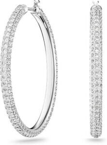 Affordable Stylish Jewelry Online USA : Elegant Swarovski stone crystal earrings and necklace set with a sparkling finish.