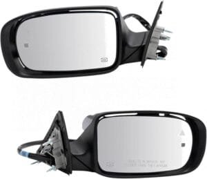 best car accessories 2025 : TRQ Driver and Passenger Side Mirror Set with heating and blind spot indicator, compatible with various vehicle models.