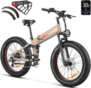 Best Electric Bikes Under $1500 : W Wallke X3 Pro Electric Bike 2000W Dual Motor, 1200W Full Suspension, 1056WH Battery, 26-inch Fat Tire Mountain Ebike, Adults, 34-35MPH.
