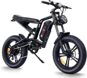 Best Electric Bikes Under $1500 : WINDONE E2 Electric Bike for Adults with Full Suspension and All-Terrain Tires