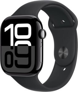 Best Smartwatch Buying Guide : Apple Watch Series 10 GPS 46mm with Jet Black Aluminium Case and Black Sport Band - Fitness Tracker and ECG App