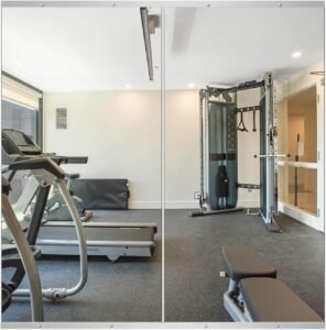 11 Best Home Fitness Accessories & Gear for 2025 – Stay Fit : Large frameless Delma home gym mirror, perfect for yoga and fitness, measuring 48''x24''x2PCS.