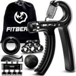 FitBeast Grip Strengthener Kit - Adjustable Forearm & Hand Grips for Strength Training