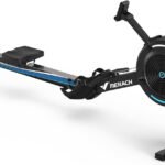 MERACH Rowing Machine for Home Use with Adjustable Air Resistance and Performance Monitor