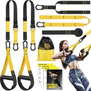 11 Best Home Fitness Accessories 2025 : Fitness gear for 2025 : Home Resistance Training Kit for Full Body Workout with Handles and Door Anchor