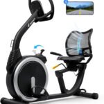 MERACH Recumbent Exercise Bike for Home with Magnetic Resistance, Ideal for Seniors and Adults