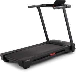 11 Best Home Fitness Accessories : NordicTrack T Series treadmill for home use, walking or running with incline, Bluetooth enabled, 300 lbs capacity.