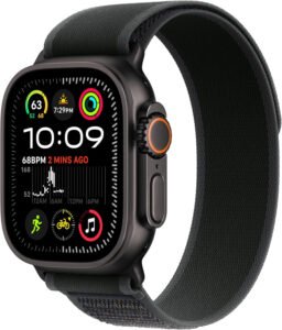 Best Smartwatch Buying Guide : Apple Watch Ultra 2 GPS + Cellular 49mm Smartwatch with Black Titanium Case and Trail Loop
