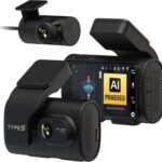 Type S T200 AI Driver Assistance Dash Cam powered by ADAS with 1440p resolution, collision alerts, lane and pedestrian detection, and vehicle departure reminders. Perfect for tech enthusiasts seeking innovative AI gadgets and smart devices in 2025."