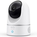 Best Tech Hack : eufy Security Indoor Cam E220 with 2K resolution, pan & tilt, motion tracking, night vision, and Wi-Fi connectivity for home and pet security.