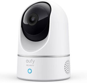 Reolink Elite Floodlight : Best Tech Hack : eufy Security Indoor Cam E220 with 2K resolution, pan & tilt, motion tracking, night vision, and Wi-Fi connectivity for home and pet security.