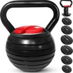 Yes4All Adjustable Kettlebell – Versatile Kettlebell Weight Set for Home Workouts
