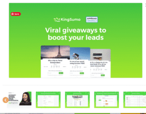 AppSumo Review 2025 : ingSumo logo with tagline “Grow your audience with viral giveaways”