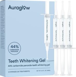Auraglow Whitening Products: Auraglow 44% Teeth Whitening Gel Syringe Refill – 30 Treatments