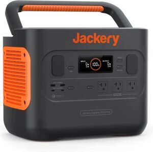 Jackery Solar Generators 2025: Best Models & Expert Review : Jackery solar generator powering outdoor camping setup