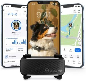 Tractive Smart Dog budget-friendly pet trackers : GPS Tracker with Vital Signs and Bark Monitoring