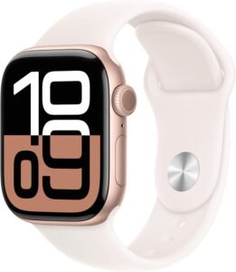 Ask Your Health Questions : Apple Watch Series 10 GPS 42mm Rose Gold Aluminium Case with Apple Watch Series 10 [GPS 42mm : Light Blush Sport Band fitness tracker and ECG app