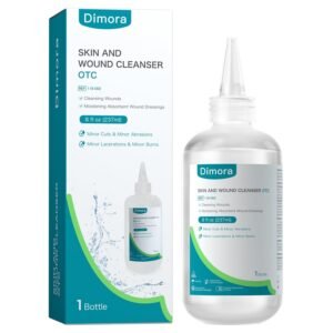 a bottle of skin and wound cleanser
