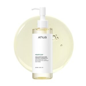 K-Beauty Picks 2025 : Anua Heartleaf Pore Control Cleansing Oil 200ml – Korean Oil Cleanser for Makeup and Blackhead Removal