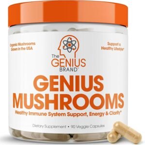 5 Powerful Mushroom Supplements for Brain and Clarity 7 Mushroom Supplements for Brain and Clarity : Genius Mushroom Supplement with Lion’s Mane, Cordyceps, and Reishi – 90 capsules for energy, focus, and memory
