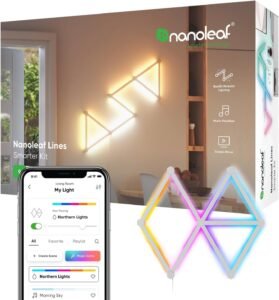 Top 10 Smart Home Gadgets 2025: Upgrade Your Life Easily 4 Top 10 Smart Home Gadgets 2025 : Nanoleaf Lines WiFi Smart RGBW 16M Color LED Dimmable Wall Lights for Gaming and Home Decor