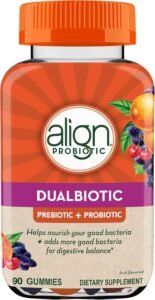 Gut Health Supplements of 2025 : Align DualBiotic – Prebiotic + Probiotic Gummies for Digestive Support
