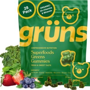 Top 10 Powerful Gut Health Supplements for 2025 14 Gut Health Supplements of 2025 : Grüns Super Greens Gummies with Spirulina, Chlorella & Prebiotics