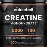 Powerful Nighttime Muscle Builder: Best Recovery 2025 7 Nighttime Muscle Builder : NatureBell Creatine Monohydrate Powder 500g container, pure micronized creatine for muscle support