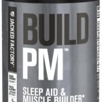Powerful Nighttime Muscle Builder: Best Recovery 2025 6 Nighttime Muscle Builder : Jacked Factory Build PM nighttime muscle builder and sleep aid supplement bottle with VitaCherry Tart Cherry